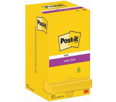 Bloczek samoprzylepny 76x76mm 90k żółty (12szt) SUPER STICKY POST-IT 654-S 3M