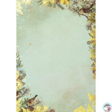 Karton ozdobny A4 ZŁOTE ŚWIĘTA 100g (30) 234110 GALERIA PAPIERU
