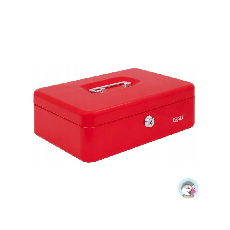 Kasetka na pieniądze 8878M czerwona 82x192x262mm 120-1027 EAGLE