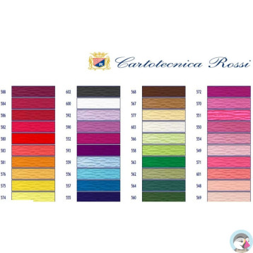 Bibuła karbowana, włoska gruba 180g bordowa 584 Cartotecnica Rossi