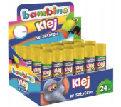 Klej sztyft 9g MINI ZOO (24sztuki) display St. Majewski