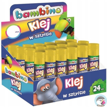 Klej sztyft 9g MINI ZOO (24sztuki) display St. Majewski