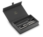 Zestaw długopis + pióro IM Srebrny CT w pudełku z etui 2214458 PARKER