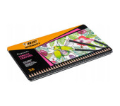 Kredki ołówkowe 36 kolorów INTENSITY Premium metalowe opakowanie 510022 BIC