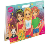 Kolorowanka Moda + naklejki 140004 BESTIES