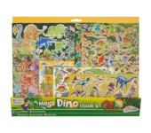 Mega zestaw naklejek dino 500szt. 100081 MOXY