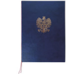 Okładka na dyplom z orłem granatowa 339-076 WARTA