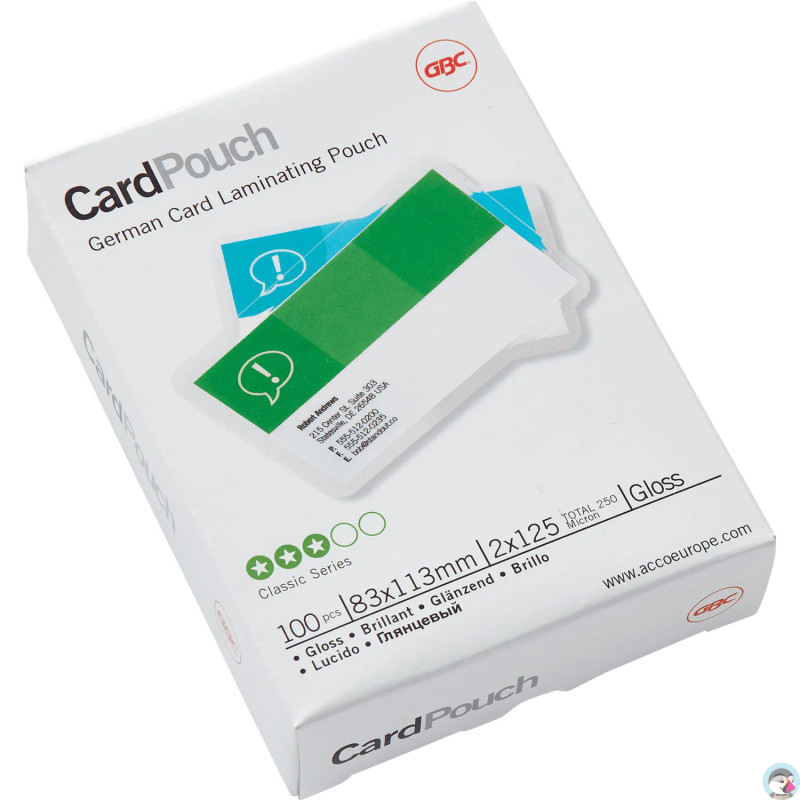 Folia do laminacji GBC Pouch 83x113mm 125Mic 100szt. 3743154