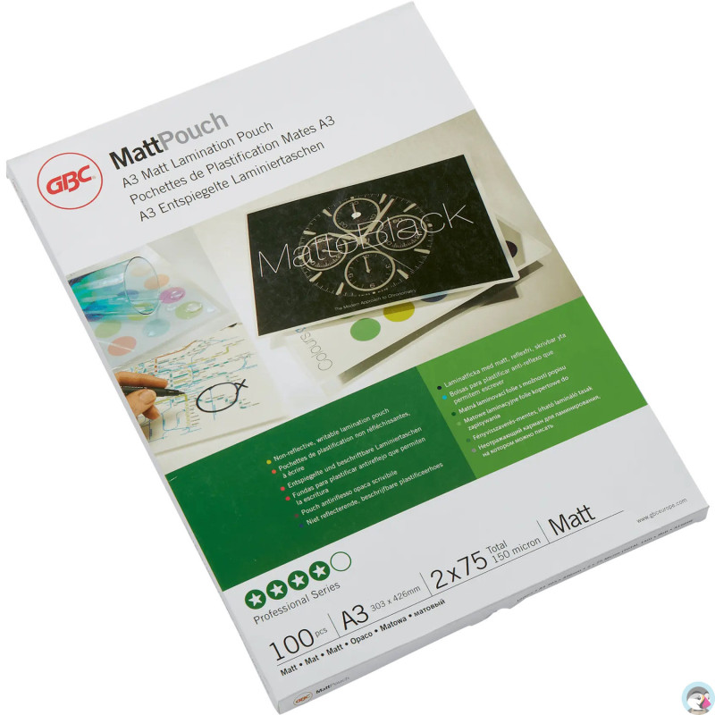 Folia do laminacji GBC Pouch A3 75Mic matt 100szt. 41660E