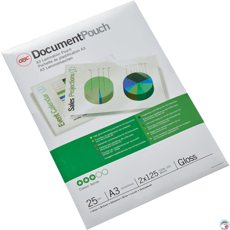 Folia do laminacji GBC Document A3 125 mic. 3747237