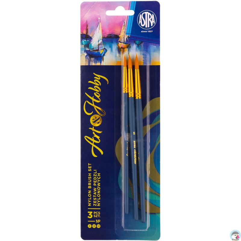 Zestaw pędzli nylonowych ASTRAPEN Art&Hobby 3szt. 315024010