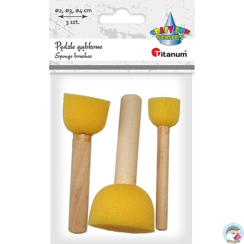 Pędzelki gąbkowe A` 3 HSM001 367804 TITANUM