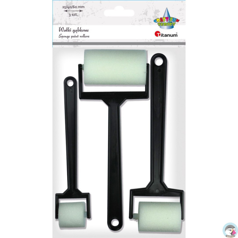 Pędzle gąbkowe wałek 3 22CH0827-5 491221 TITANUM