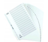 Przekładki numeryczne do segregatora A4 1-31 białe PP 100204793 OXFORD