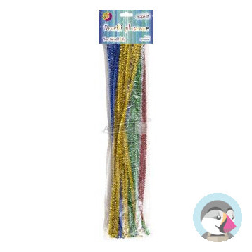 Druty kreatywne METALIK 6mm (40szt.) DP-6372 ALIGA