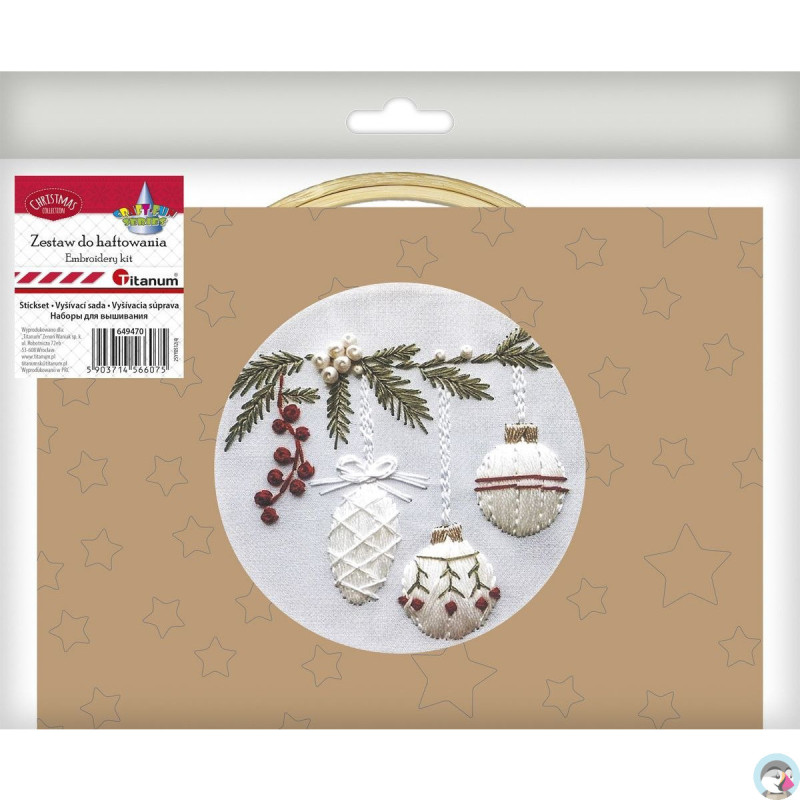 Zestaw do haftowania Bombki 649470 TITANUM