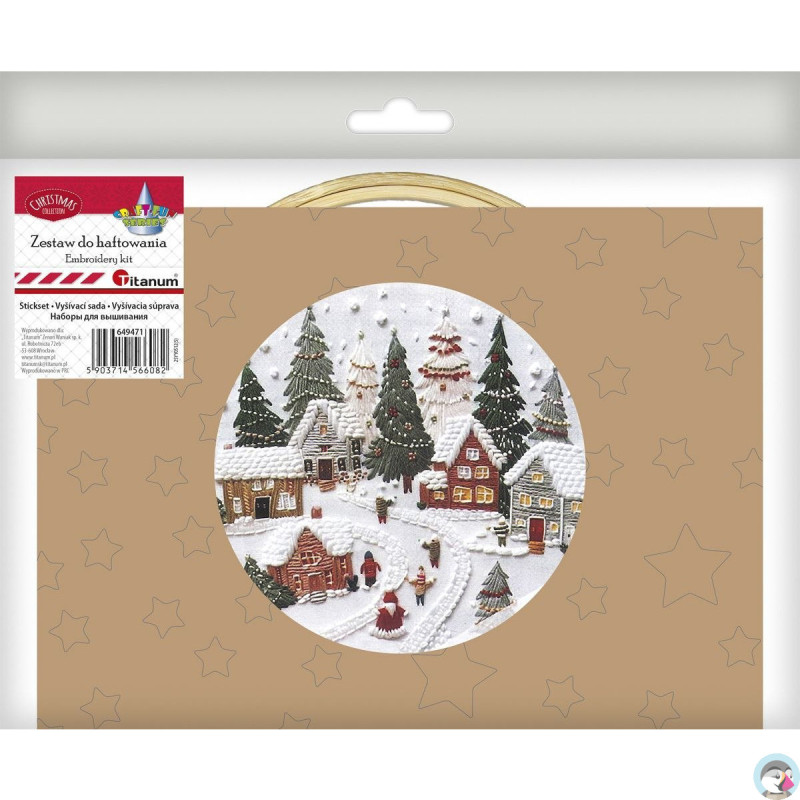 Zestaw do haftowania Wioska Św. Mikołaja 649471 TITANUM