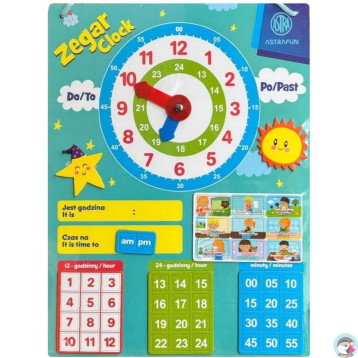 Magnetyczny zestaw do nauki Zegara ASTRAFUN 48el. 338025904