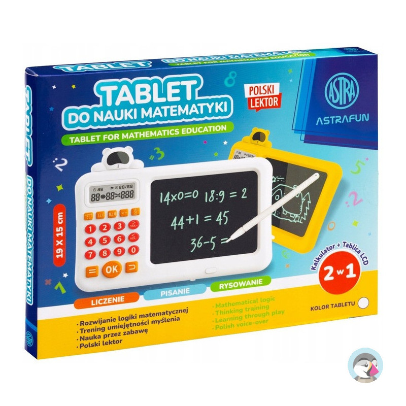 Tablet do nauki Matematyki LCD ASTRAFUN 19x15cm Polski lektor 338025906