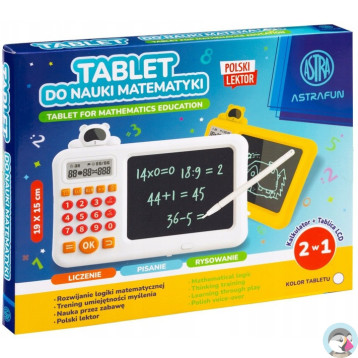 Tablet do nauki Matematyki LCD ASTRAFUN 19x15cm Polski lektor 338025906