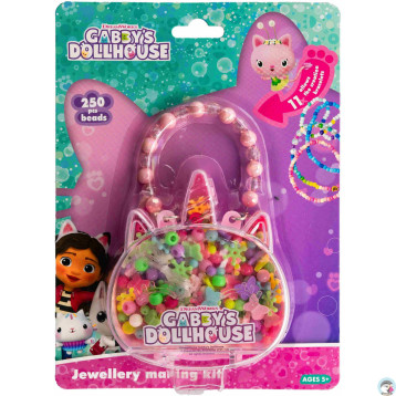 Zestaw koralików Gabbys Dollhouse 250szt.+2m gumki Jednorożec 334024009
