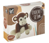 Zestaw do szydełkowania MAŁPKA 15x9x13,5cm CR1704/GE GRAFIX