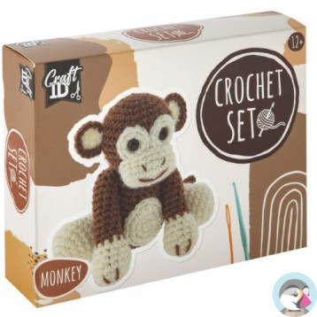 Zestaw do szydełkowania MAŁPKA 15x9x13,5cm CR1704/GE GRAFIX