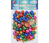 Kulki styropianowe brokatowe mix kol. rozmiar 8,10,15,20mm op. 110szt. KSB-1879 ALIGA