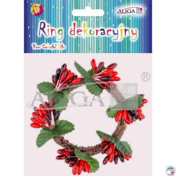 Ring dekoracyjny roz. ok. 10cm. op. 1szt. DPG-5944 ALIGA