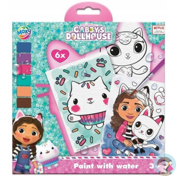Kolorowanka wodna Gabbys Dollhouse 6ark. 420700 MOXY