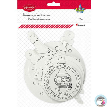 Dekoracje papierowe 12 szt 412630 TITANUM