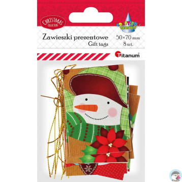 Zawieszki prezentowe 50x70mm 8szt. 506565 TITANUM