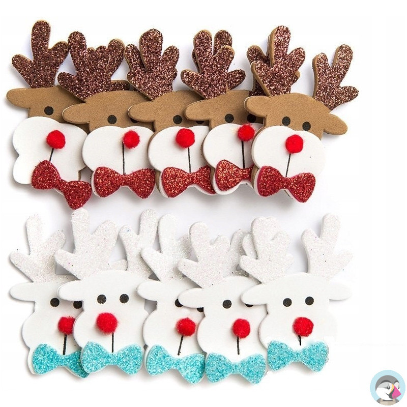 Naklejki z pianki RENIFERY (10 szt.) PVX24 BREWIS