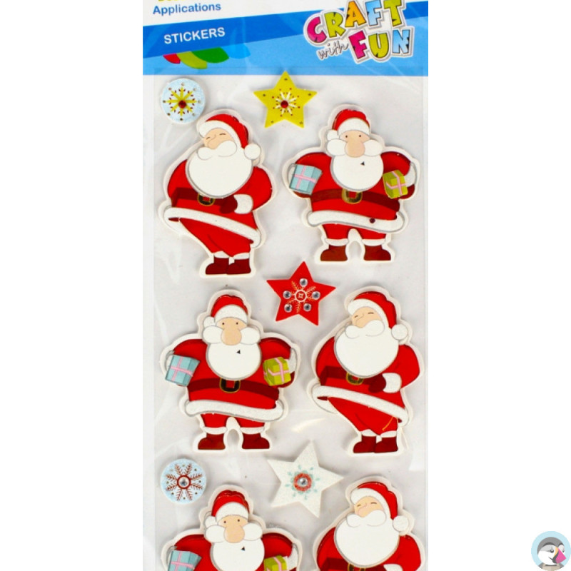 Naklejki 3D MIKOŁAJ 11szt. 480416