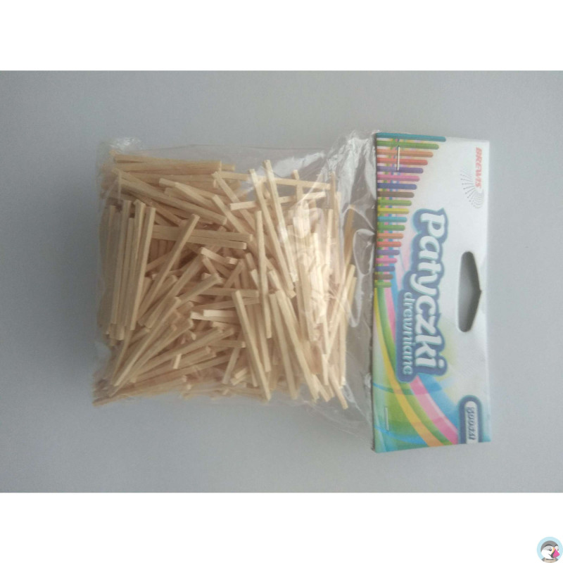 Patyczki kreatywne drewniane 42mm zapałki (500) PNZ 42 BREWIS