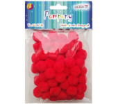 Pompony POM-403 czerwone 2cm (60szt.) ALIGA
