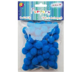 Pompony POM-404 niebieskie 2cm op.60szt. ALIGA
