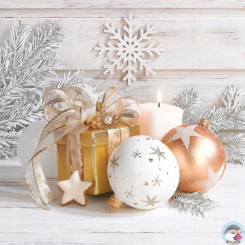 Serwetki świąteczne AHA 33x33cm BN-134