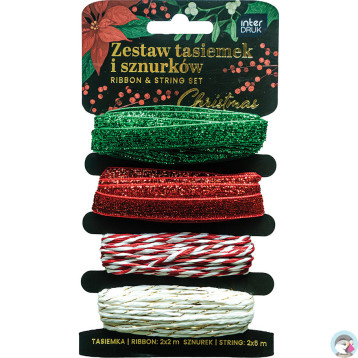 Zestaw tasiemek i sznurków CHRISTMAS INTERDRUK