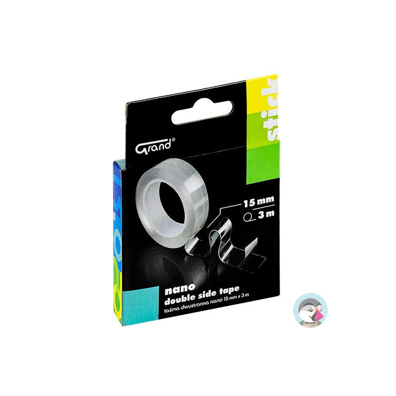 Taśma dwustronna nano 15mm x3m x1mm GRAND 130-1955