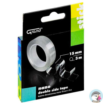 Taśma dwustronna nano 15mm x3m x1mm GRAND 130-1955