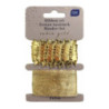 Zestaw tasiemek 2x2m ZŁOTY Satin Gold INTERDRUK