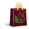 Torebka prezentowa średnia Burgundy Boże Narodzenie 190g 26,5x33x13cm INTERDRUK