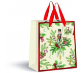 Torebka prezentowa średnia Cream Boże Narodzenie 190g 26,5x33x13cm INTERDRUK