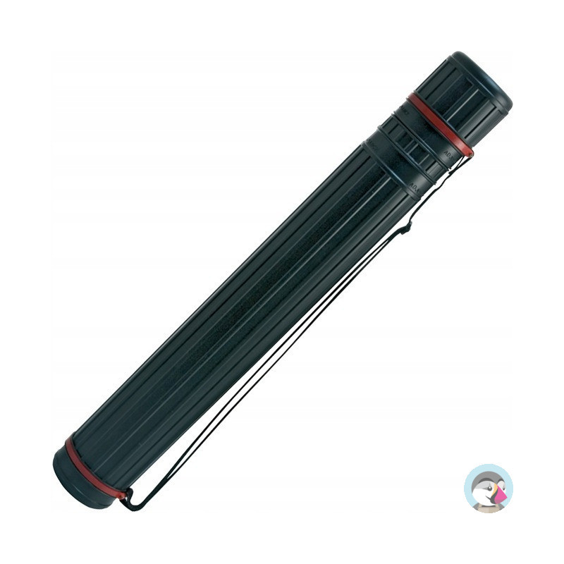 Tuba regulowana 75-135cm czarna średnica 10.5cm 50032 LENIAR