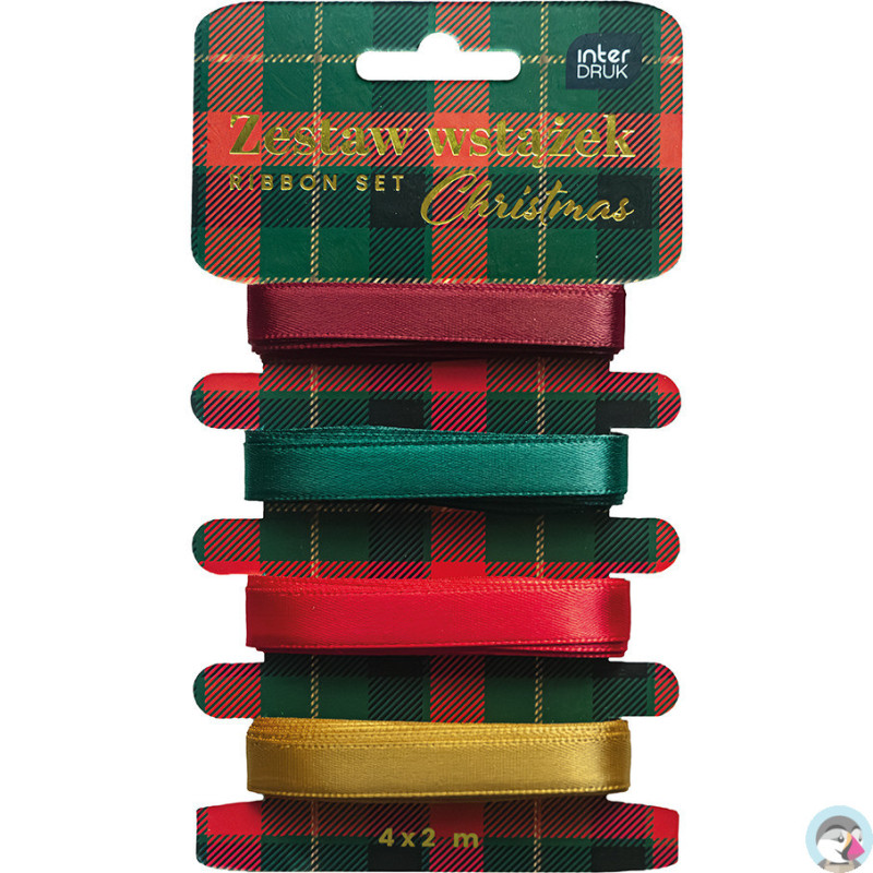 Zestaw wstążek 4x2m CHRISTMAS INTERDRUK