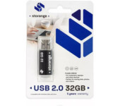 Pamięć USB-A 32GB USB 2.0 PB32GBBLK STORANGE