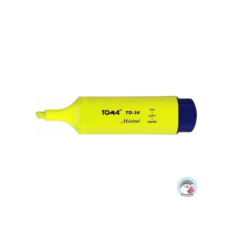 Zakreślacz MISTRAL żółty TO-334 TOMA