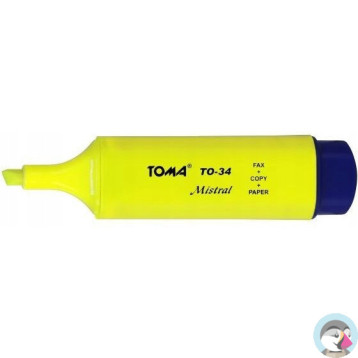 Zakreślacz MISTRAL żółty TO-334 TOMA