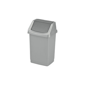 Kosz na śmieci uchylny 50l CURVER CLICK-IT srebrny/grafit 04045-877-65 Kosz na śmieci uchylny 50l CURVER CLICK-IT srebrny/grafit 04045-877-65